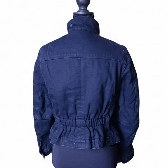 G Star RAW Women Arc Pilot 3D Padded Jacket Dark Wash Denim XS Small NWT $210 - Picture 6 of 14